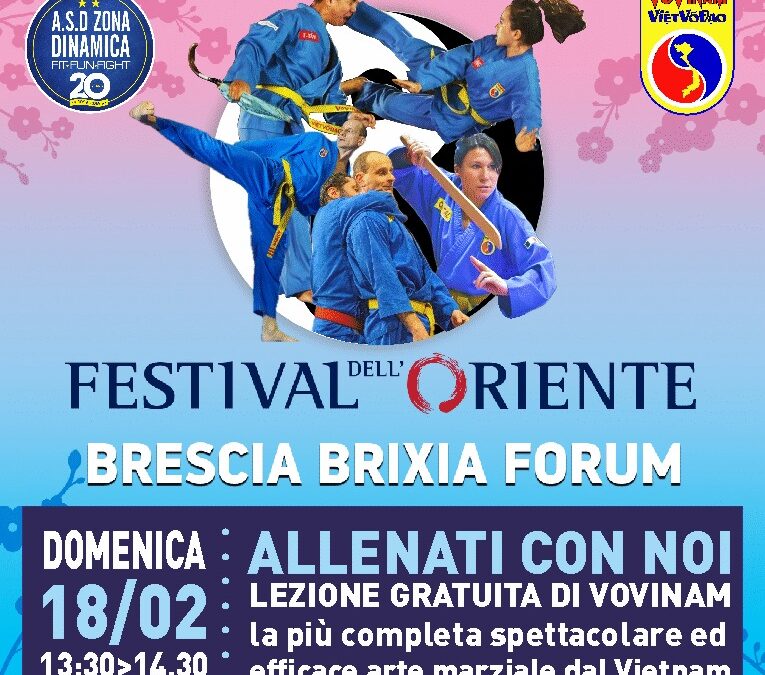 Il Vovinam vi aspetta al Festival dell’Oriente di Brescia!